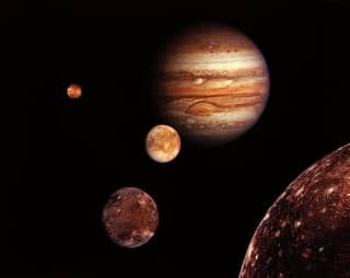 Jupiter y saturno. Cielo nocturno Benarrabá